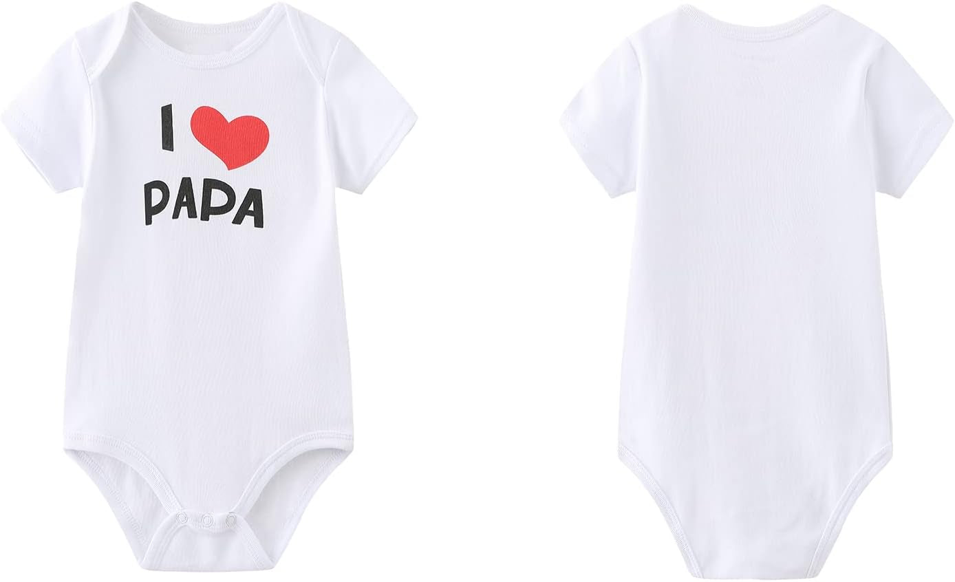 MAMIMAKA Baby Bodysuit Short Sleeve Newborn Pants Baby Clothes for Baby Boy and Girls