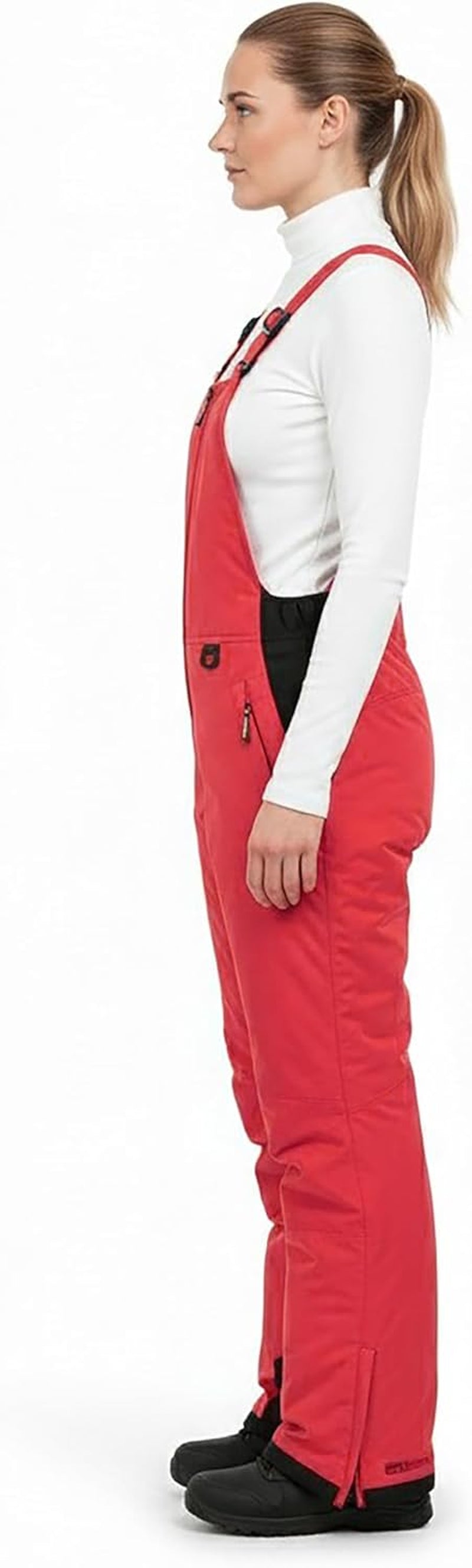 Arctic Quest Womens Ski Snow Bibs Pants Insulated Water Resistant Overalls Snowboarding Winter Waterproof Pants Women