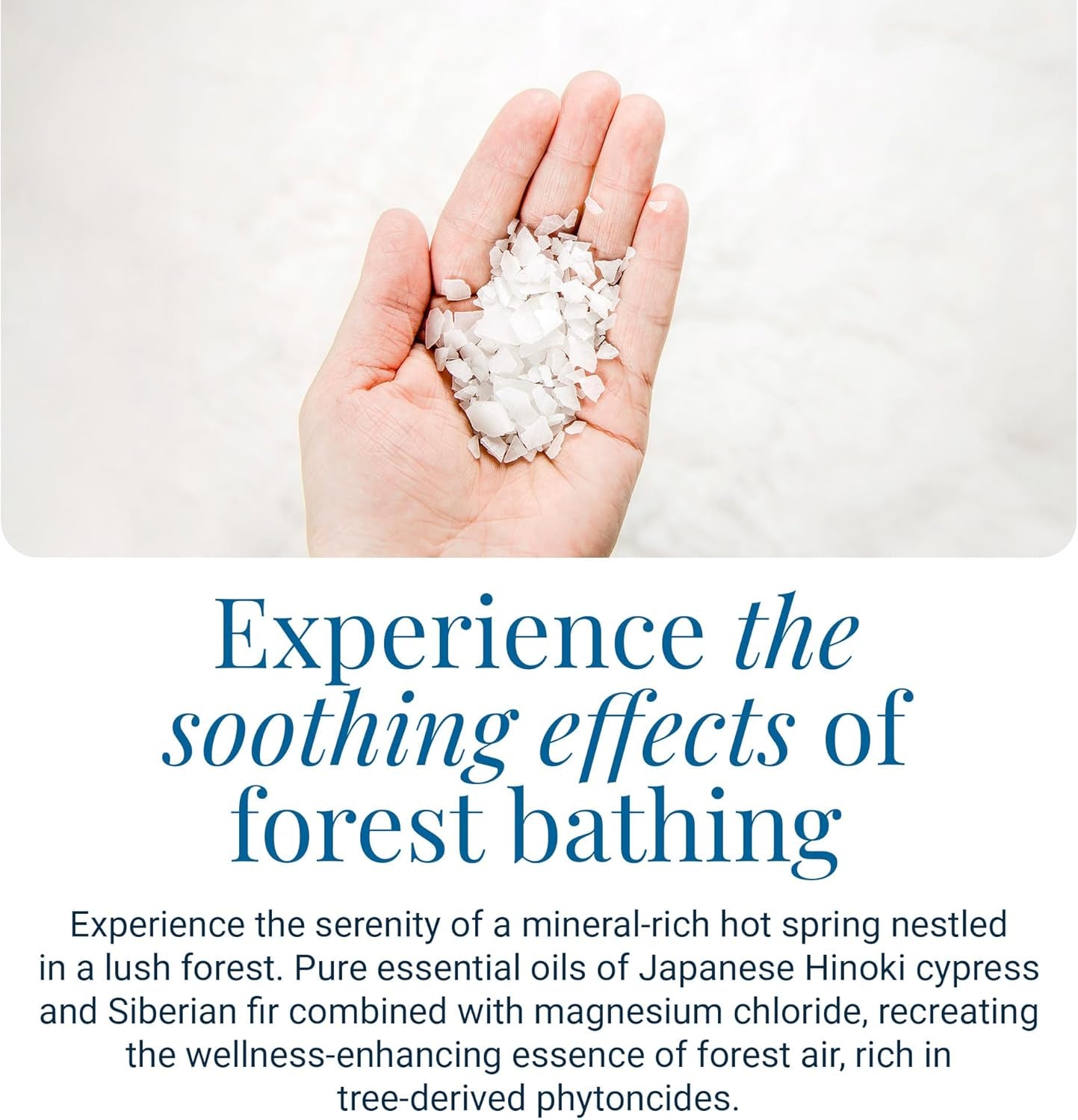 Ancient Minerals Magnesium Bath Flakes Forest Calm - Resealable Magnesium Bag of Zechstein Chloride Alternative to Epsom Bath Salt (1.65 Lb)