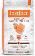 Instinct Limited Ingredient Diet Dry Dog Food, Real Salmon, 20 Lb. Bag | Single Animal Protein and Vegetable Recipe, Raw-Coated Kibble, Wild-Caught Salmon, Gentle on Sensitive Stomachs
