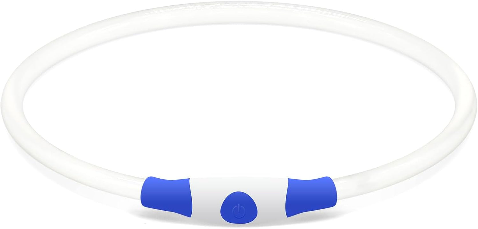 Light up Dog Collar, BSEEN USB Rechargeable Flash Dog Necklace Light | Pet Safety Collar Makes Your Beloved Dogs Be Seen at Night for Small Medium Large Dogs( Blue)