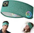Perytong Sleep Headphones Wireless, Bluetooth Sports Headband Headphones with Ultra-Thin HD Stereo Speakers Perfect for Sleeping,Workout,Jogging,Yoga,Insomnia, Air Travel, Meditation (Green)