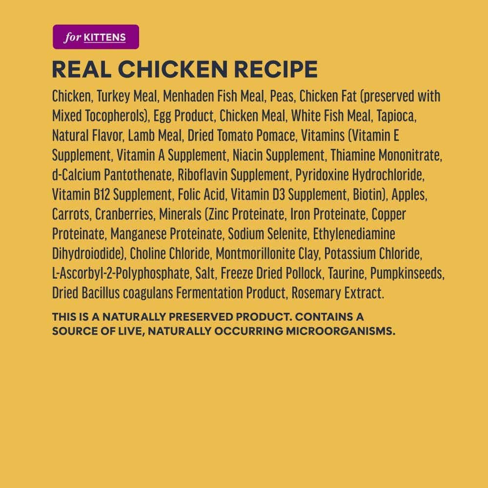 Instinct Original Kitten Dry Food, Raw Coated, Real Chicken, 4.5 Lb. Bag