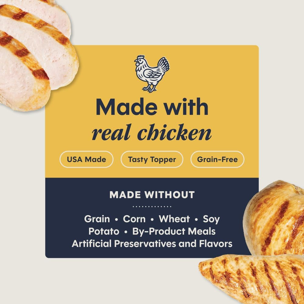 Instinct Healthy Cravings Grain Free Real Chicken Recipe Natural Wet Cat Food Topper by Nature'S Variety, 3 Ounce (Pack of 24)