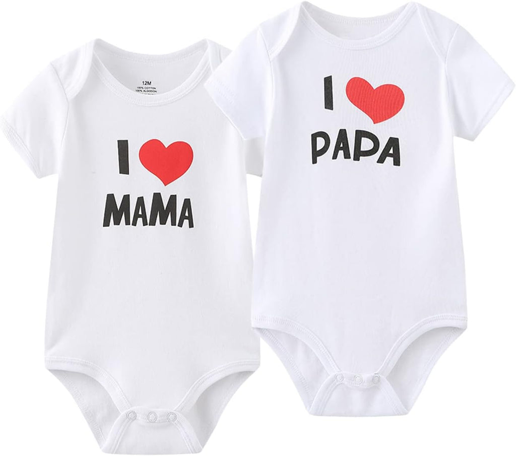 MAMIMAKA Baby Bodysuit Short Sleeve Newborn Pants Baby Clothes for Baby Boy and Girls