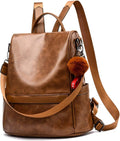 CHERUTY Women Backpack Purse PU Leather Anti-Theft Casual Shoulder Bag Fashion Ladies Satchel Bags