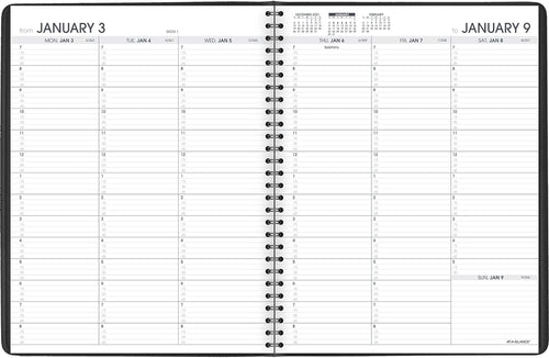 2022 Weekly Appointment Book & Planner by AT-A-GLANCE, 8-1/4" X 11", Large, Black (7095005)