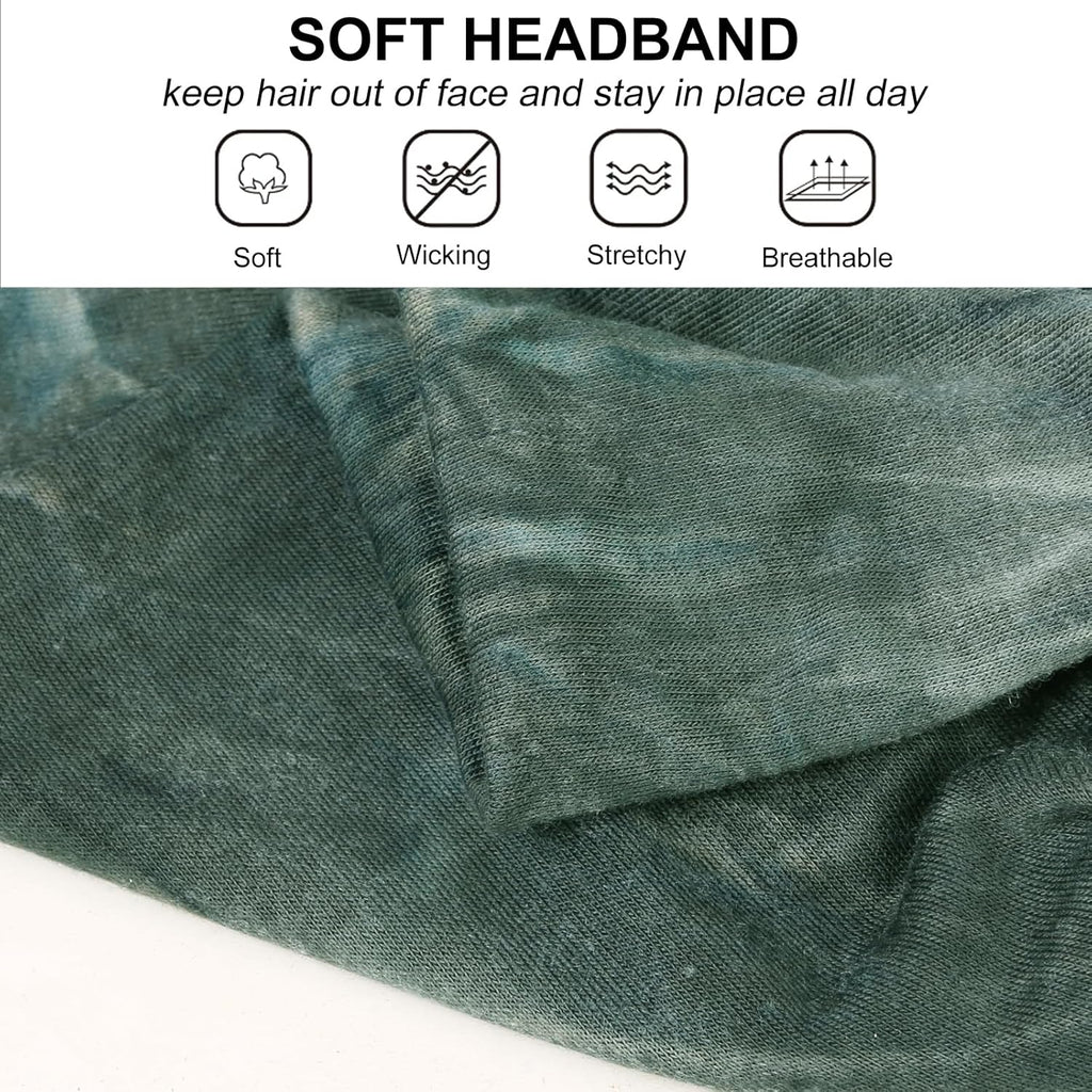 TERSE Extra Wide Headbands for Women Sport Yoga Workout Turban Headband Fashion Hairband Non Slip