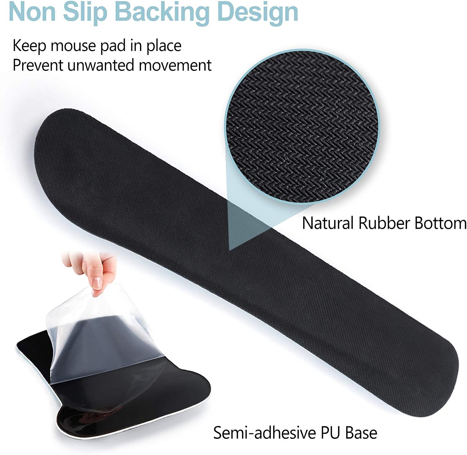 Artso Keyboard Wrist Rest and Mouse Pad with Wrist Support, Ergonomic Mouse Pad, Durable Comfortable Lightweight for Easy Typing Pain Relief, Memory Foam Keyboard Mousepad Set, Teal Turqoise Marble