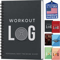 Workout Planner for Daily Fitness Tracking & Goals Setting - A5 Size, 6” X 8”, Charcoal Gray - Men & Women Personal Home & Gym Training Diary - Log Book Journal - by Workout Log Gym