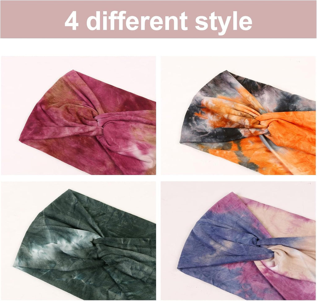 TERSE Extra Wide Headbands for Women Sport Yoga Workout Turban Headband Fashion Hairband Non Slip