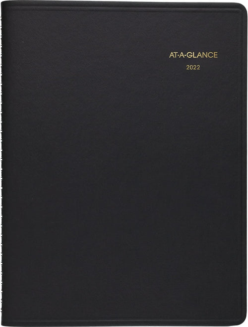 2022 Weekly Appointment Book & Planner by AT-A-GLANCE, 8-1/4" X 11", Large, Black (7095005)