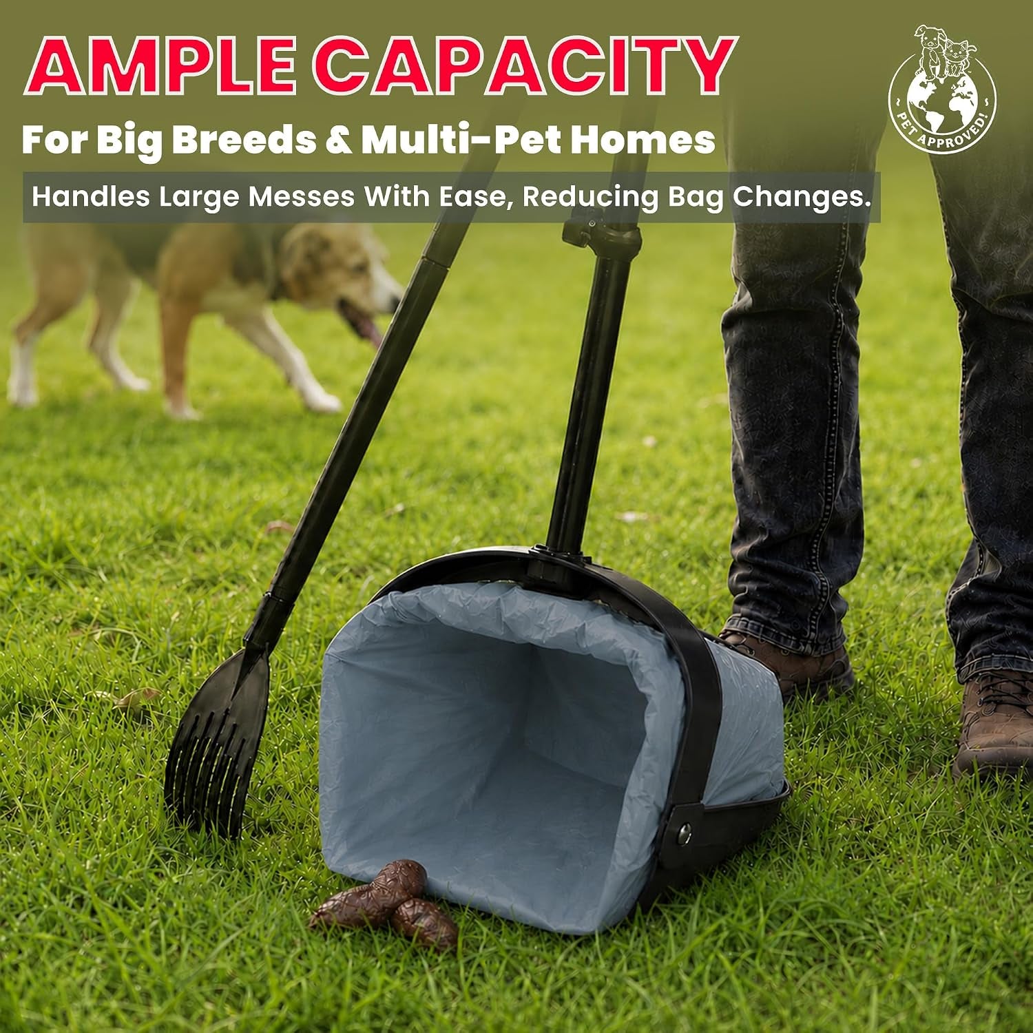 HEAVY Dootie Bags with EZ Tie Handles. Clean and Convenient for Pet Dog Poop, Cat Litter. Multi-Use. Great for Swivel Bin and Gogo Stik Scoopers. Made with Cornstarch. Strong, Leakproof and Very Large