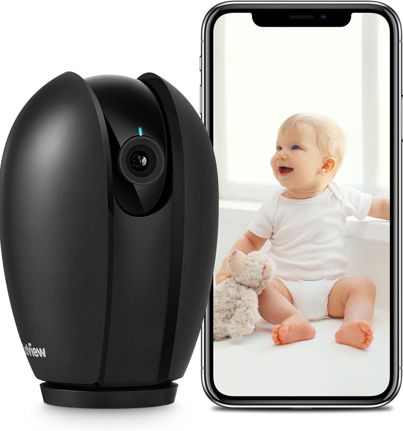 Laview Indoor Security Camera, 1080P Home Security Camera with Sound & Motion Detection, 360° Baby Monitor with Phone App, WIFI Pet Camera,2-Ways Audio, Night Vision,Sd&Cloud Storage, Works with Alexa