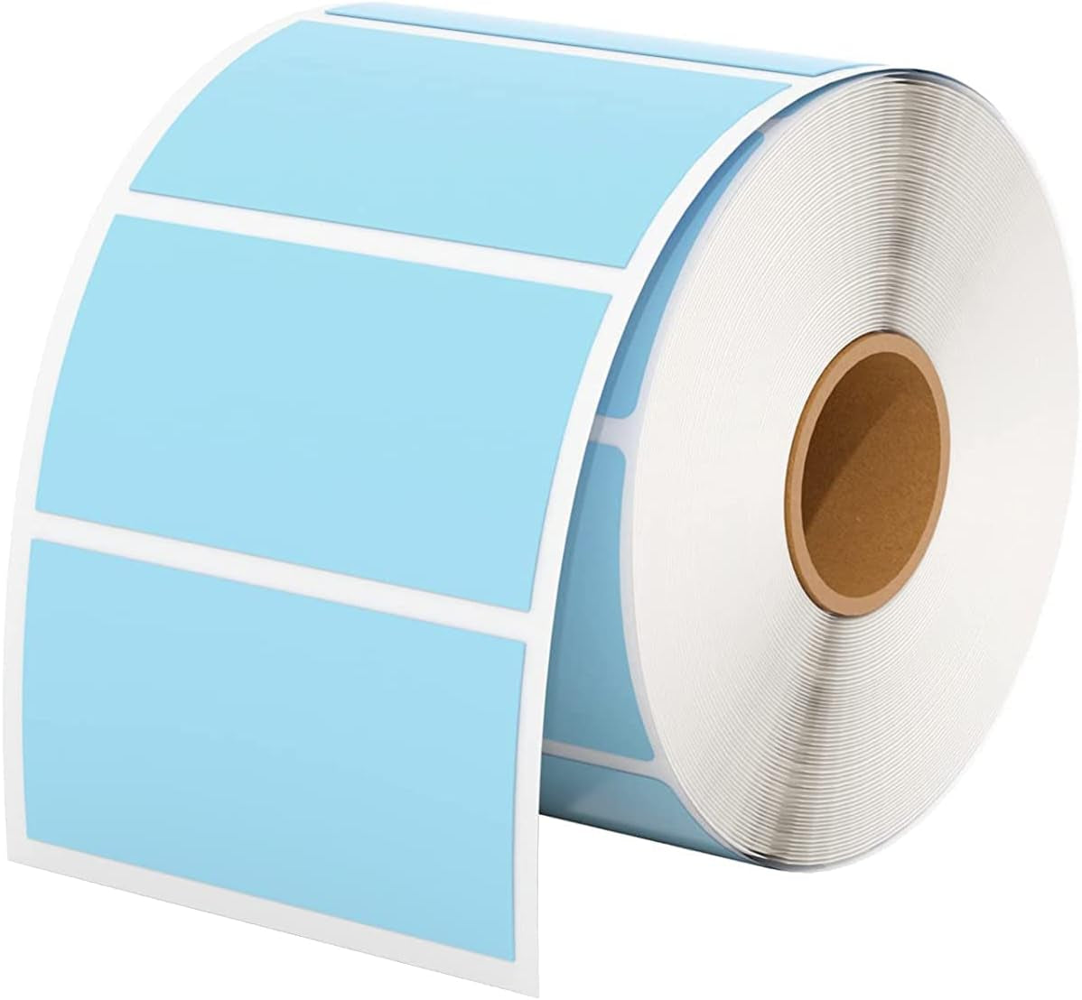 MUNBYN 2.25X1.25 Thermal Labels, 1000 Sheets/Roll, Blue | Strong Adhesive for Small Business, Shipping, Bakery, Price Tag