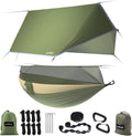 Sunyear Camping Hammock, Portable Single & Double Hammock with Net, 2 Person Hammock Tent with 2 * 10Ft Straps, Best for Outdoor Hiking Survival Travel