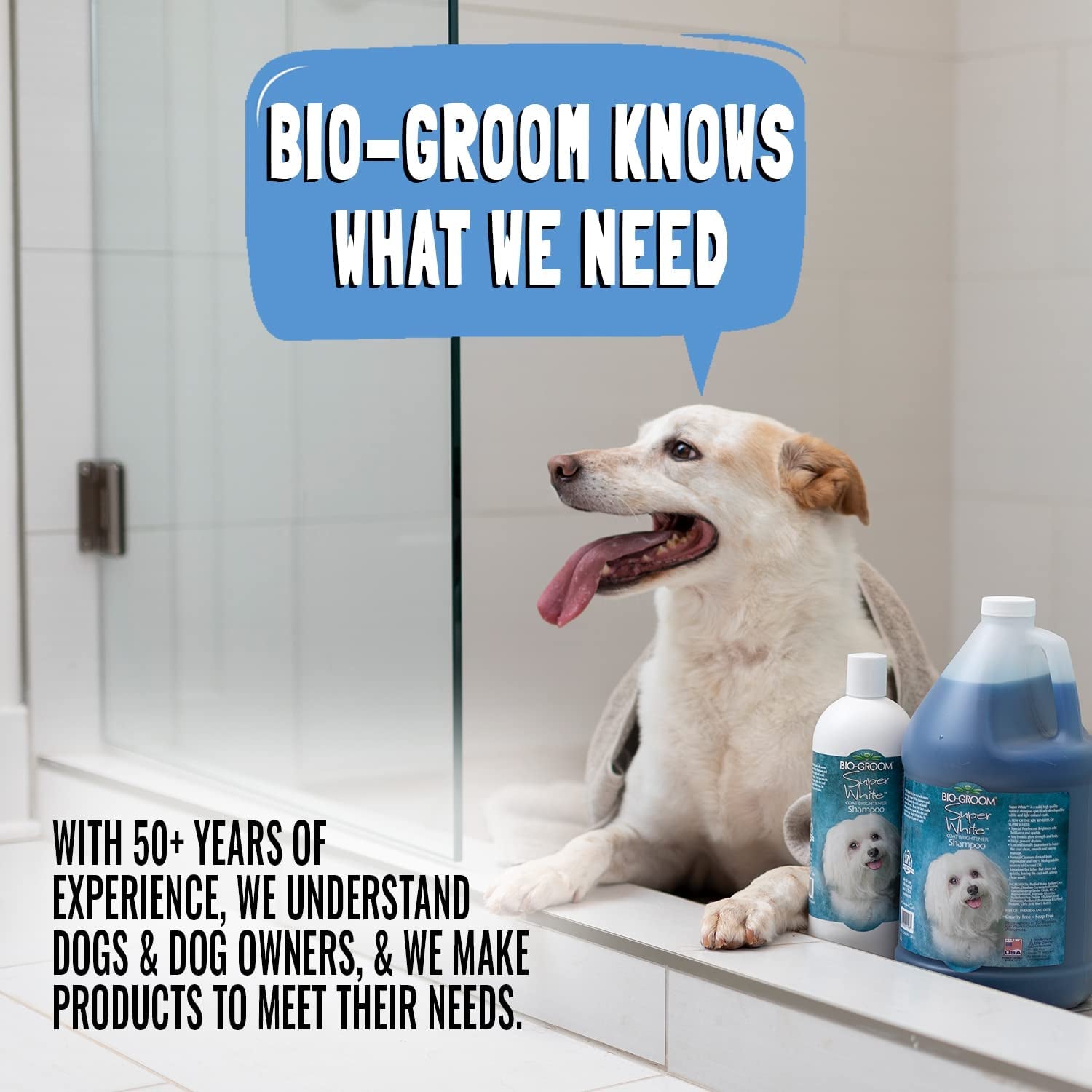 Bio-Groom Groom'N Fresh Dog Shampoo - Odor Eliminating, Dog Bathing Supplies, Puppy Wash, Cat & Dog Grooming Supplies, Cruelty-Free, Made in USA, Dog Products - 5 Gallons