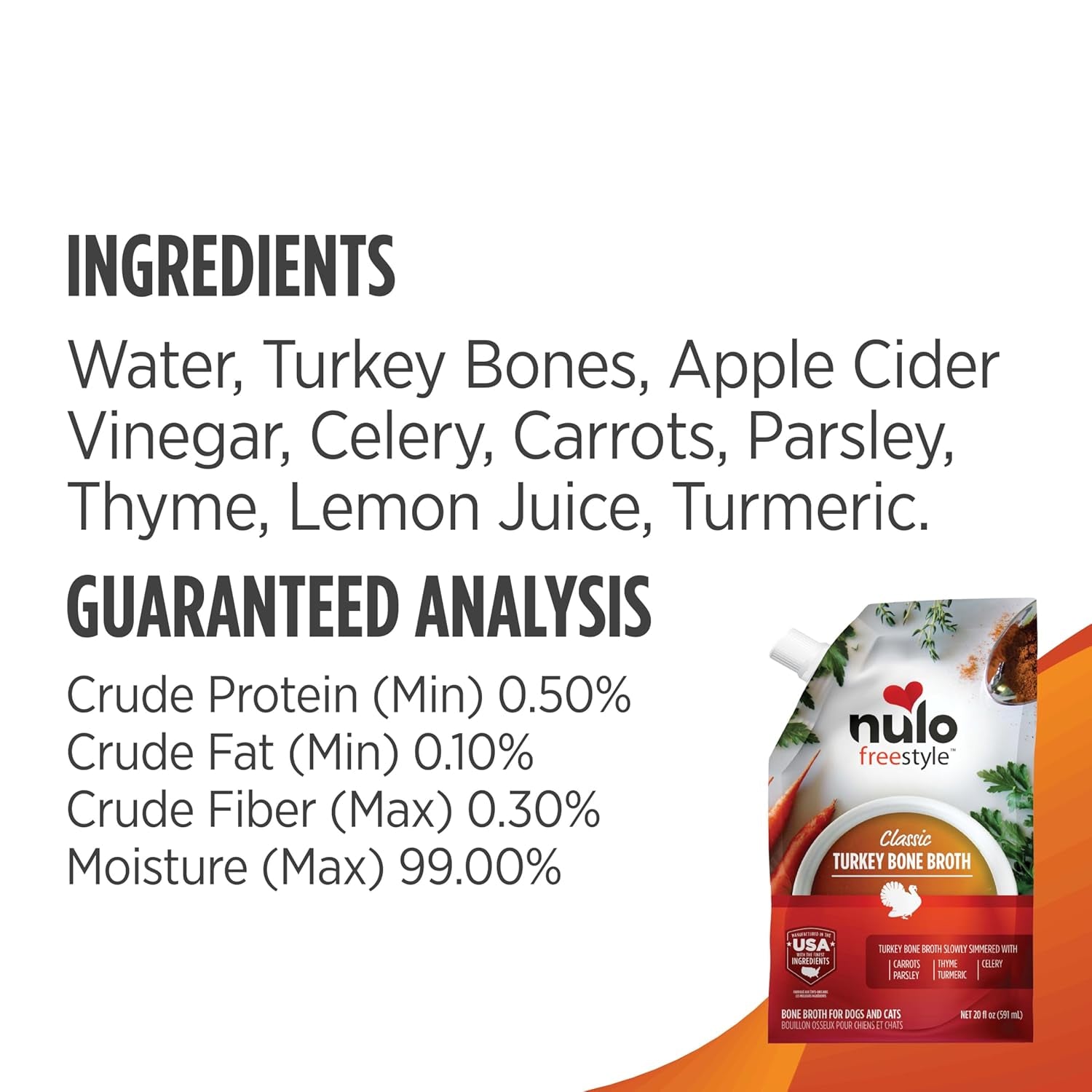 Nulo Freestyle Bone Broth, Premium Food Topper for Cats and Dogs, with Collagen and Chondroitin Sulfate to Help Boost the Quality of Your Pet’S Coat and Skin, 20 Fl Oz (Pack of 3)