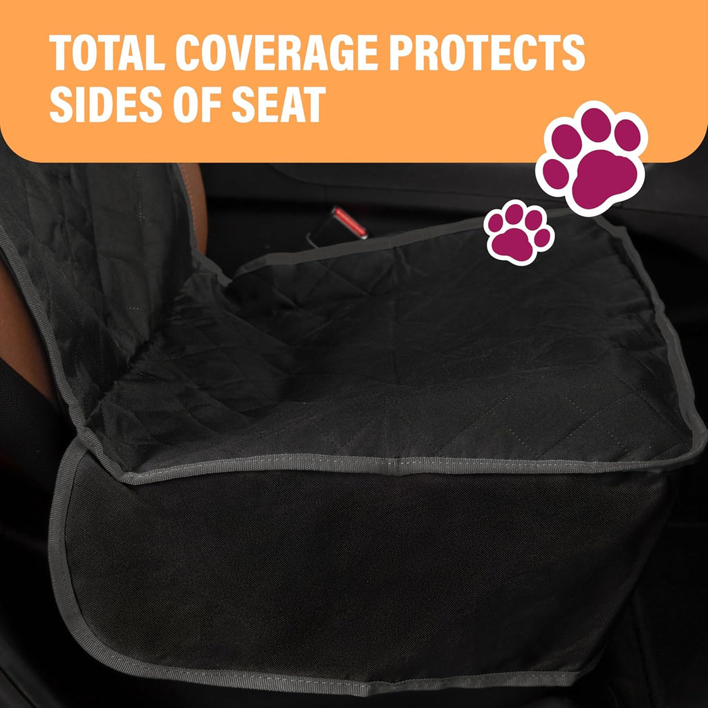 Active Pets Dog Car Seat Cover, Waterproof Front Seat Protector for SUV Truck Sedan, Pet Safety Travel Comfort System with Universal Fit, Beige