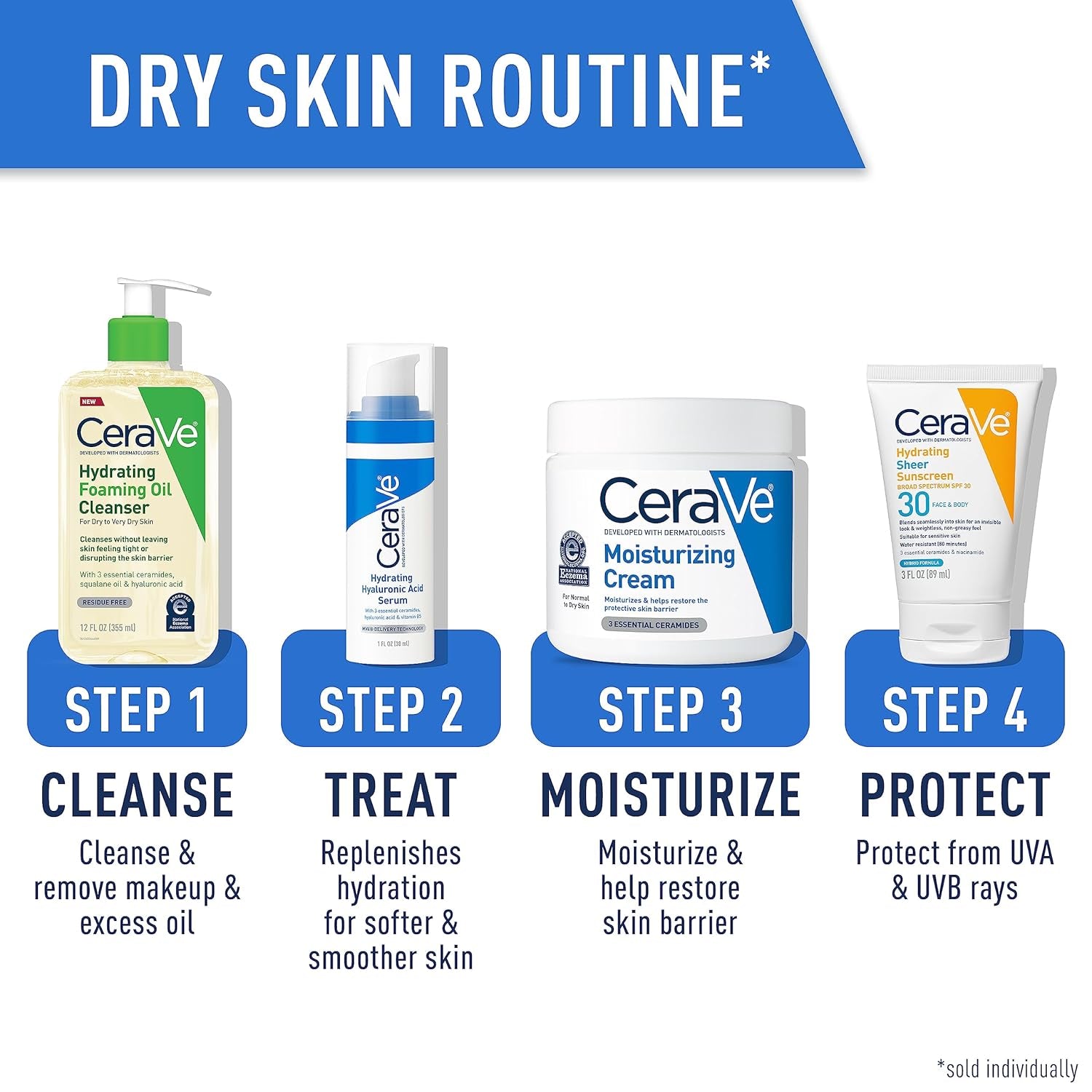 Cerave Hydrating Foaming Oil Facial Cleanser with Hyaluronic Acid, 19Oz | Face and Body Wash with Squalane Oil and Ceramides in a Fragrance Free, Residue Free Formula for Dry to Very Dry Skin.