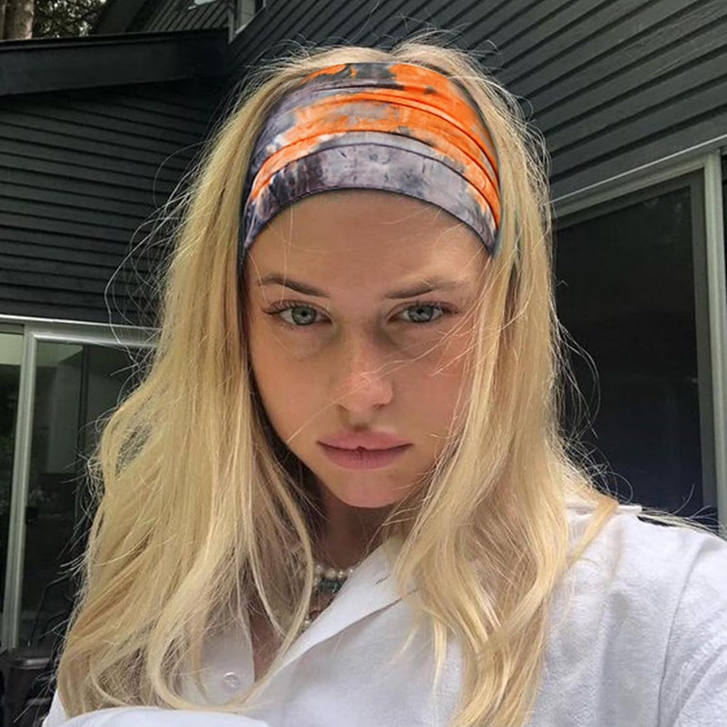TERSE Extra Wide Headbands for Women Sport Yoga Workout Turban Headband Fashion Hairband Non Slip