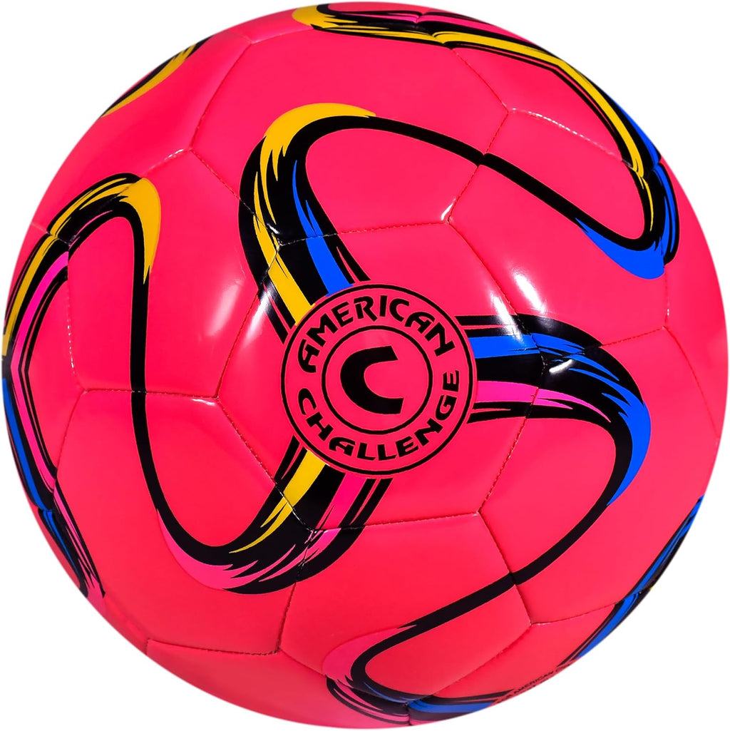 American Challenge Brasilia Soccer Ball, Sizes 2, 3, 4 & 5, Training Ball | Durable TPU Casing with Hybrid SR Bladder for Reliable Bounce, Ideal for Practice and Recreational Play