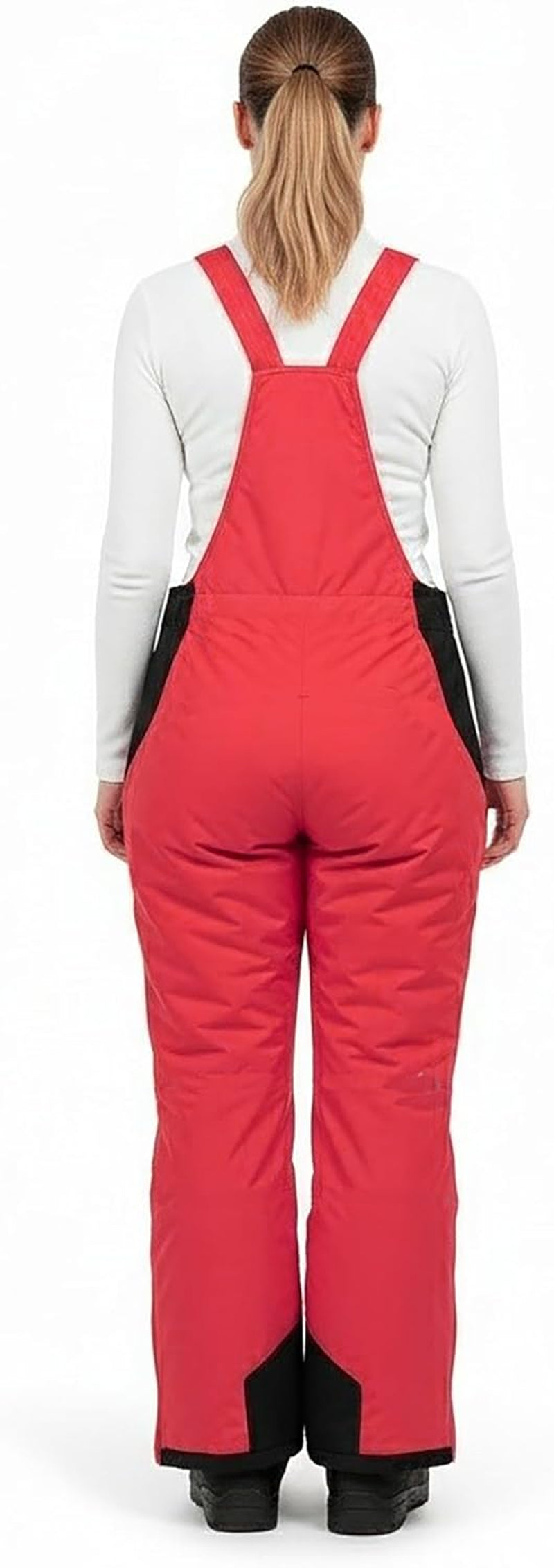 Arctic Quest Womens Ski Snow Bibs Pants Insulated Water Resistant Overalls Snowboarding Winter Waterproof Pants Women