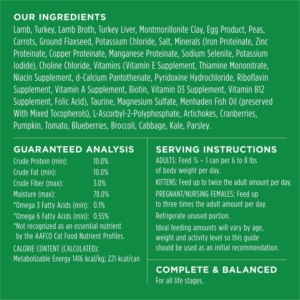Instinct Original Grain Free Real Lamb Recipe Natural Wet Canned Cat Food by Nature'S Variety, 5.5 Ounce (Pack of 12)