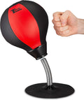Tech Tools Stress Buster Desktop Punching Bag - Suctions to Your Desk, White Elephant Gifts for Coworker Men and Women, Heavy Duty Stress Relief Ball, Gag Gifts Funny Desk Accessories