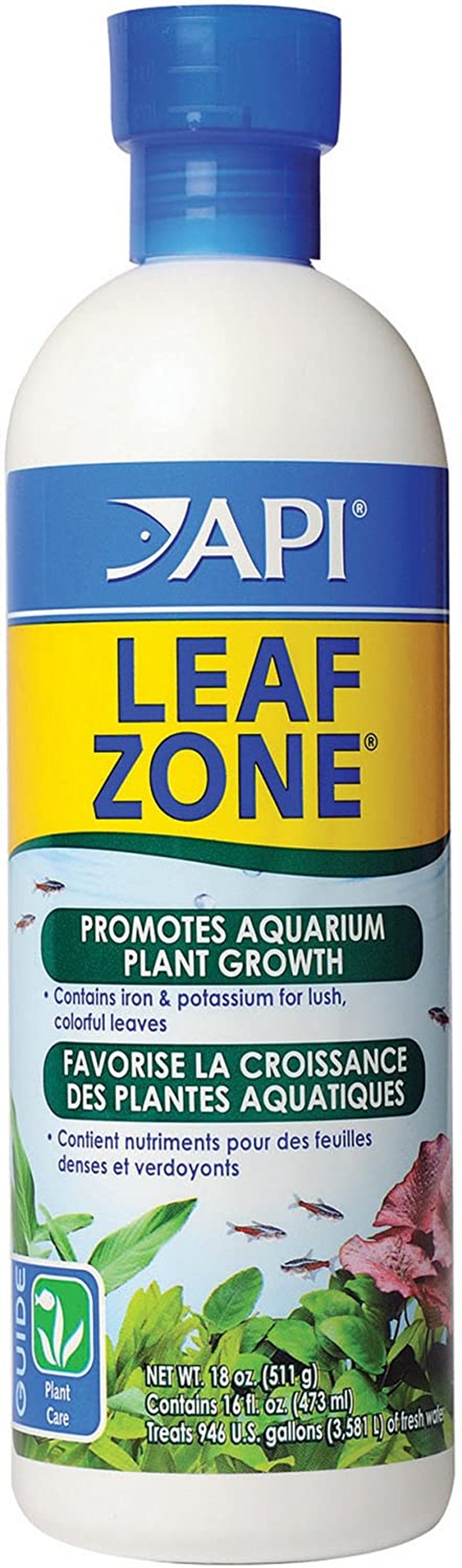 API LEAF ZONE Freshwater Aquarium Plant Fertilizer 18-Ounce Bottle White