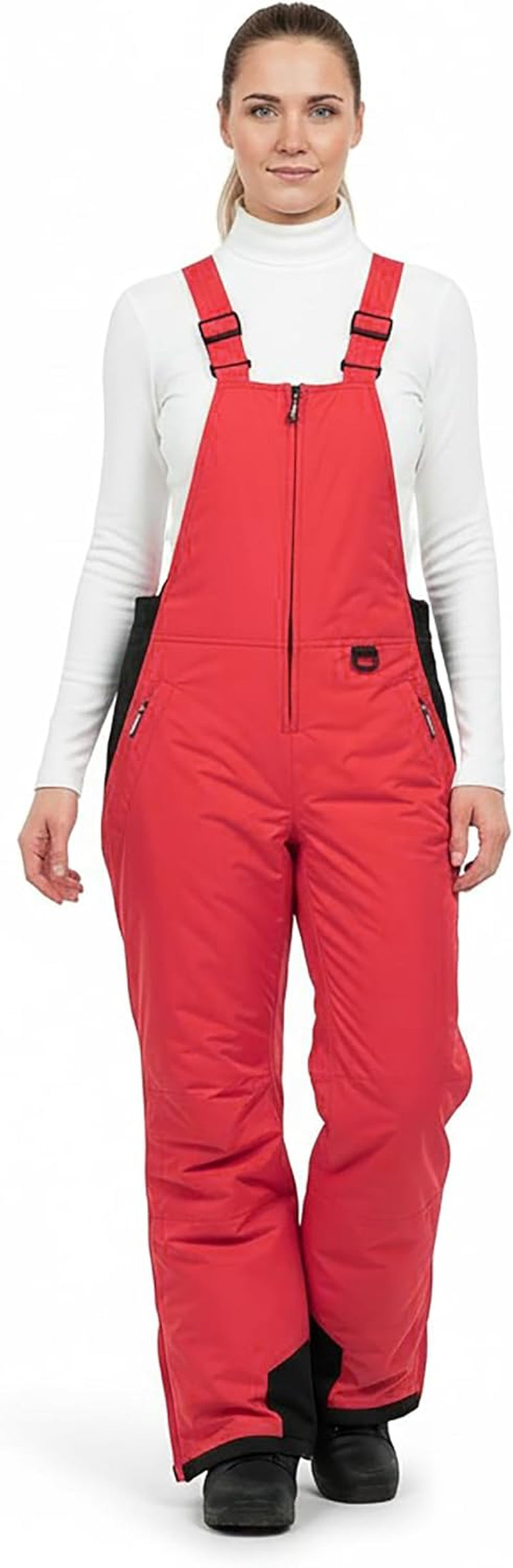 Arctic Quest Womens Ski Snow Bibs Pants Insulated Water Resistant Overalls Snowboarding Winter Waterproof Pants Women